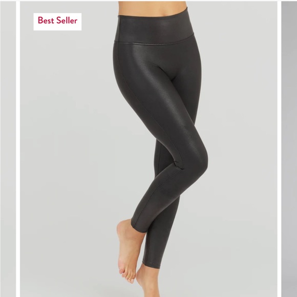 SPANX Pants - NWT Spanx Faux Leather Black Leggings